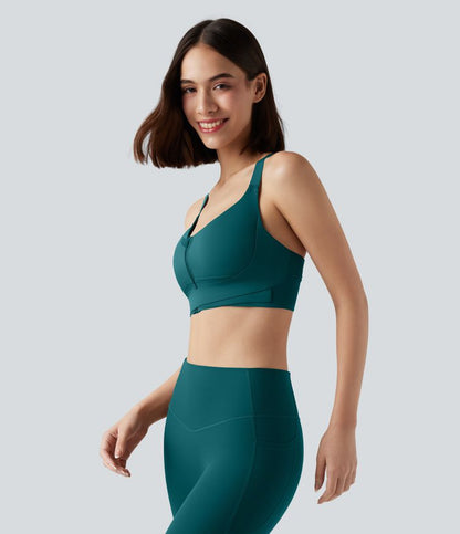CurveLift™ Medium Support Push Up Zipper Adjustable Buckle Quick Dry Running