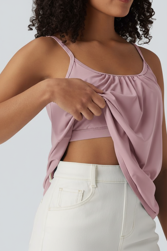 Crop Tank - Orchid Pink